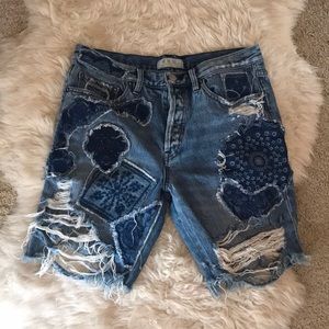 Free People denim shorts